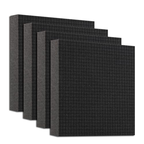 QDYMXUN Pre-Cubed Pick & Pluck Foam Sheets - 4-Pack (12"x12"x2") Polyurethane Apart Insert Pads Liners for Toolboxes, Storage Drawer and Crafts - Image 1