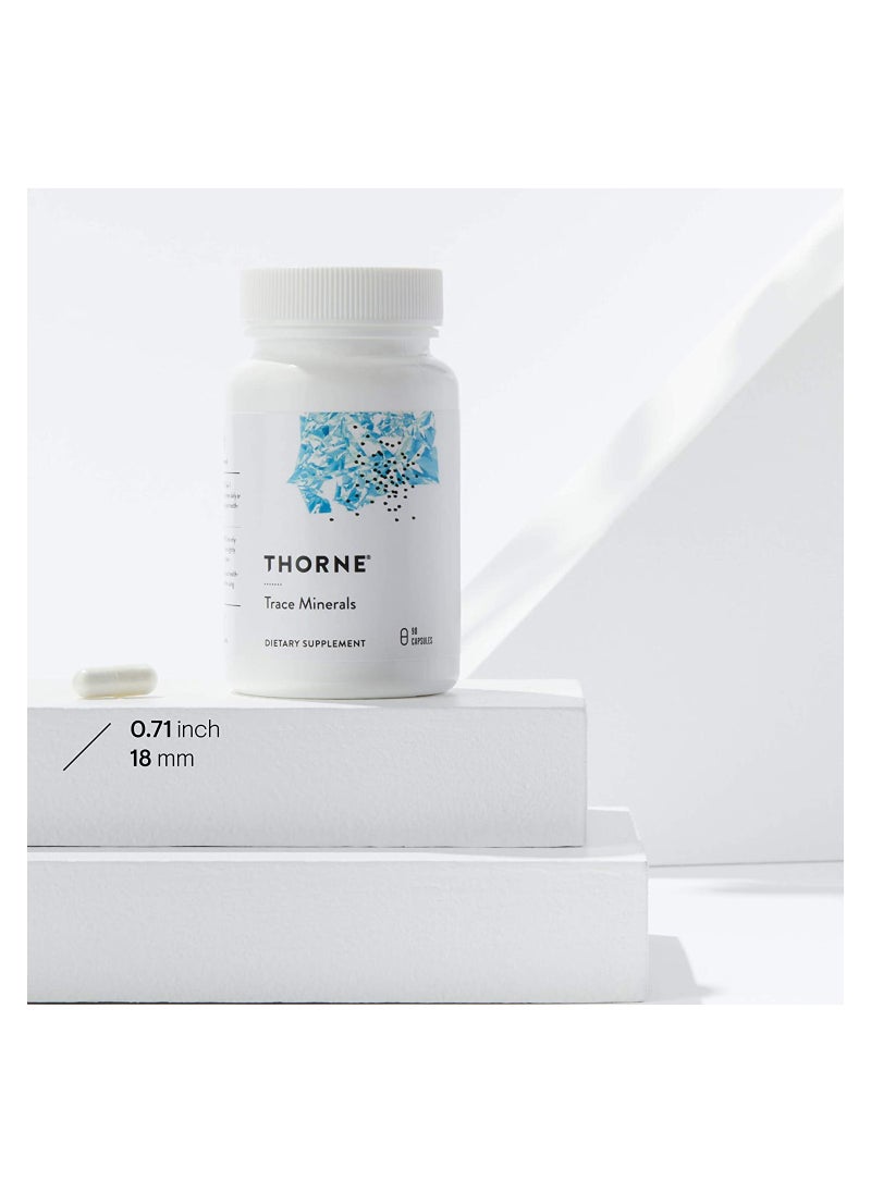 Thorne - Trace Minerals  - 90 Capsules - Dietary Supplement - Image 1