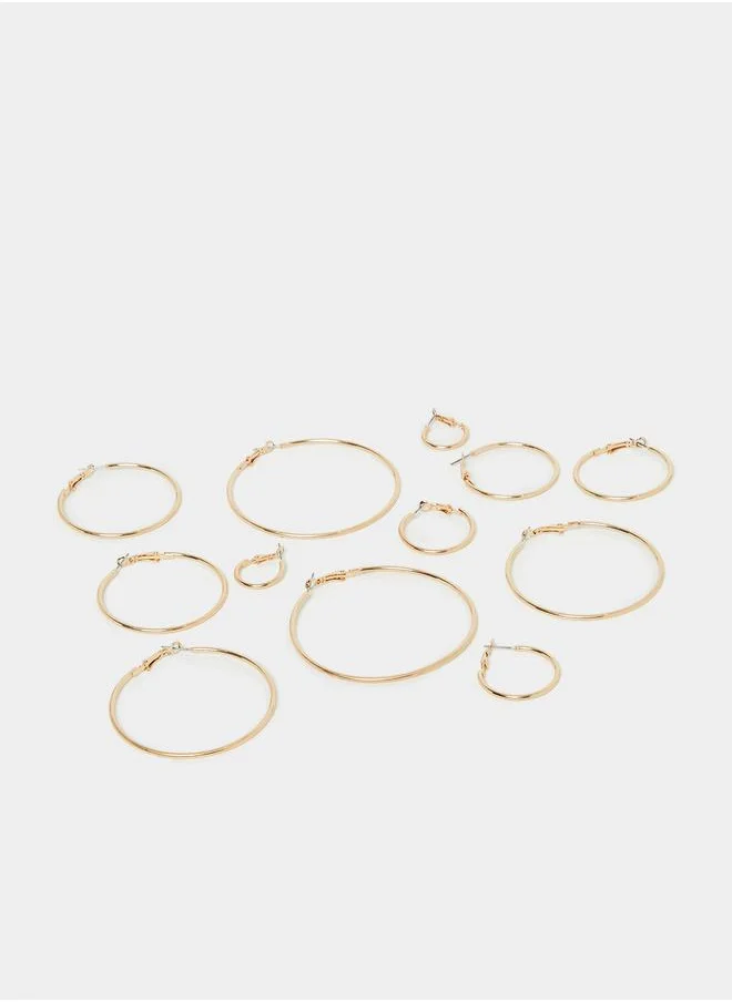 Styli Set of 6 - Multi Hoop Earrings