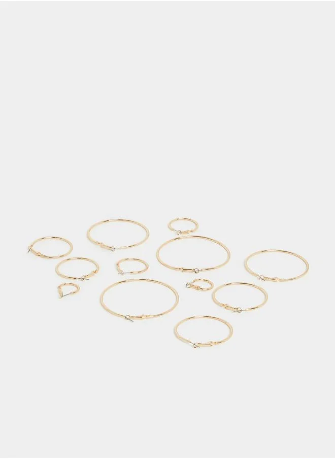 Styli Set of 6 - Multi Hoop Earrings