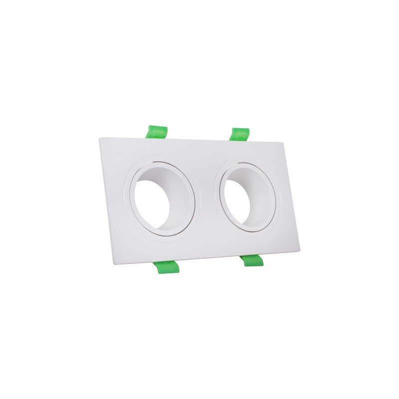 Jana Light Rectangular 2 light White adjustable SpotLight Frame - Image 1