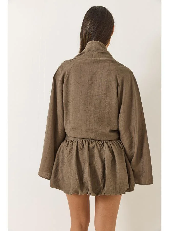 Ginger Relaxed Fit Wrap Top & Skirt Coord Set