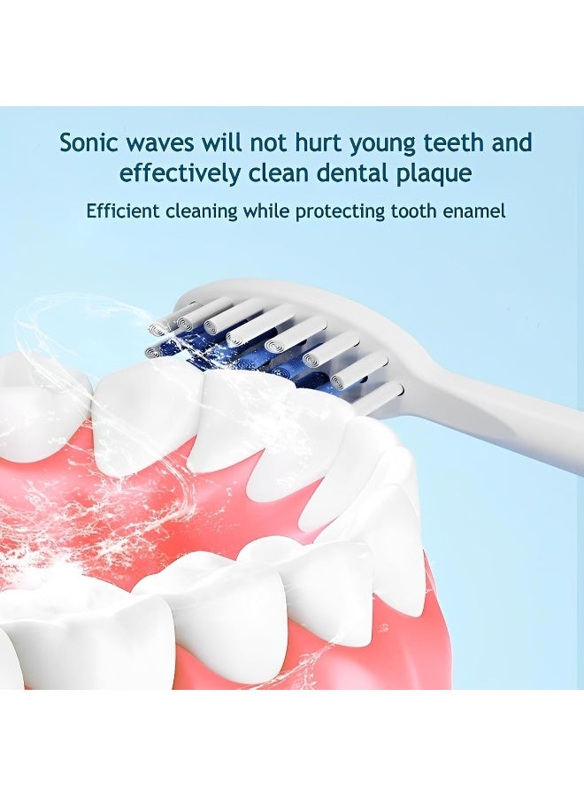 SAFENHAND Kids Powered Electric Toothbrush, Gentle Vibration, Toddler Vibrating, Battery Operated, Cordless - Image 2