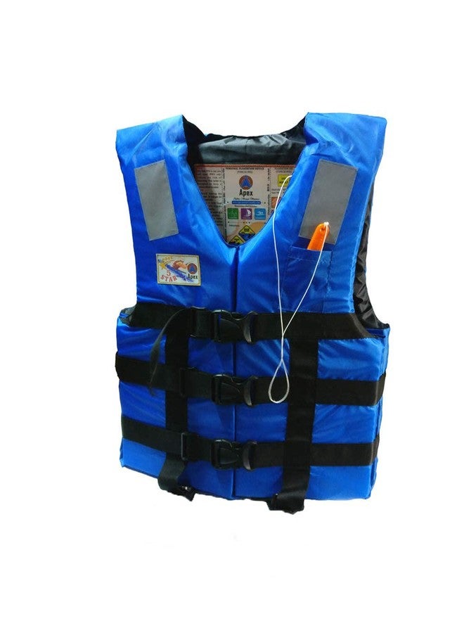 Star Polyester Safety Adult's Life Jacket, Life Saving Jacket for Swimming Guard, Drifting Boating, PFD Type III, Weight Capacity Upto 120kg (Universal Size, Blue) - Image 1