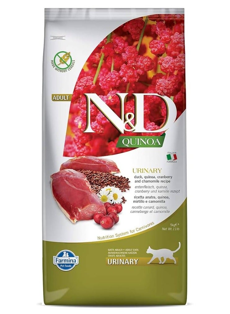 Farmina N&D Quinoa Urinary Duck Dry Cat Food - 5 kg