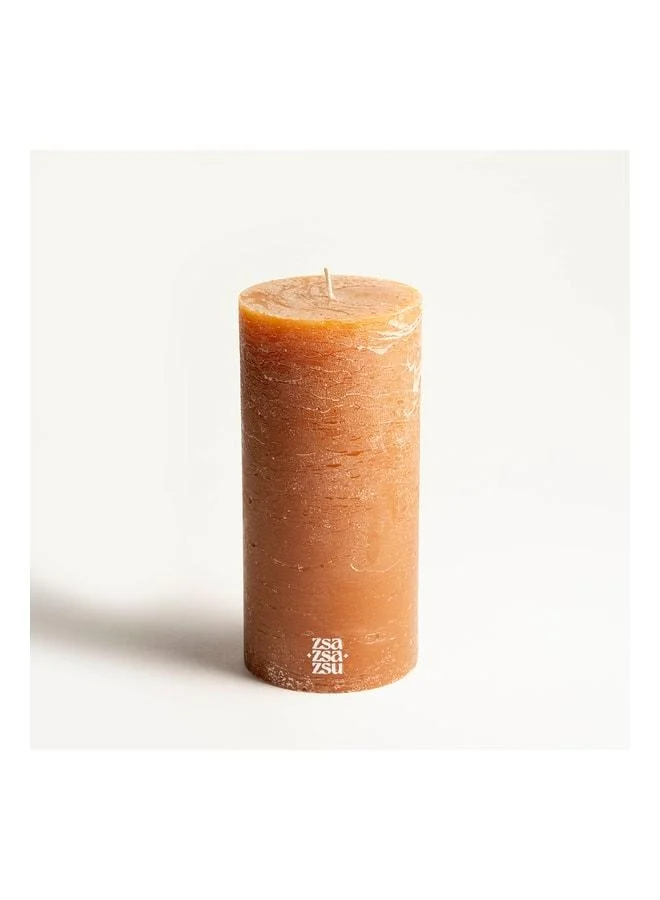 Zsa Zsa Zsu Deurne Amber Paraffin Candle 9x9x19 cm.
