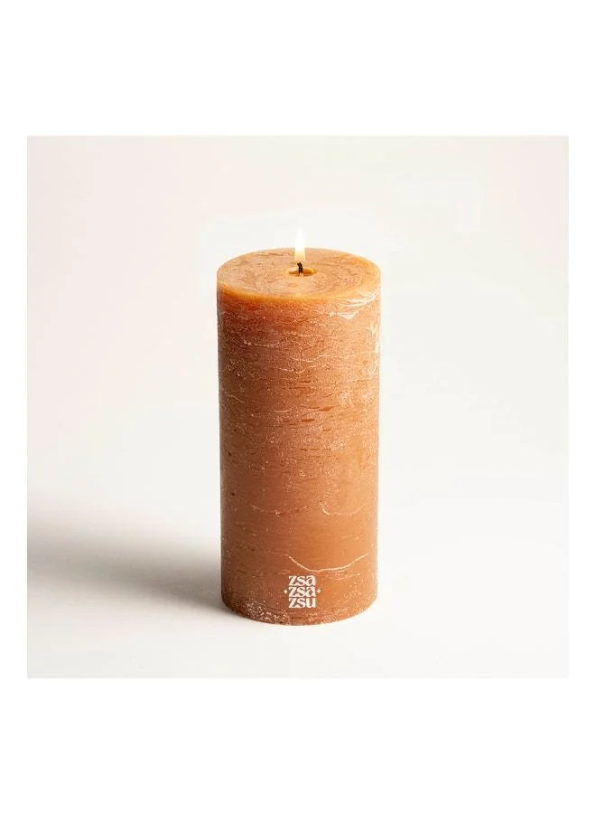 Zsa Zsa Zsu Deurne Amber Paraffin Candle 9x9x19 cm.