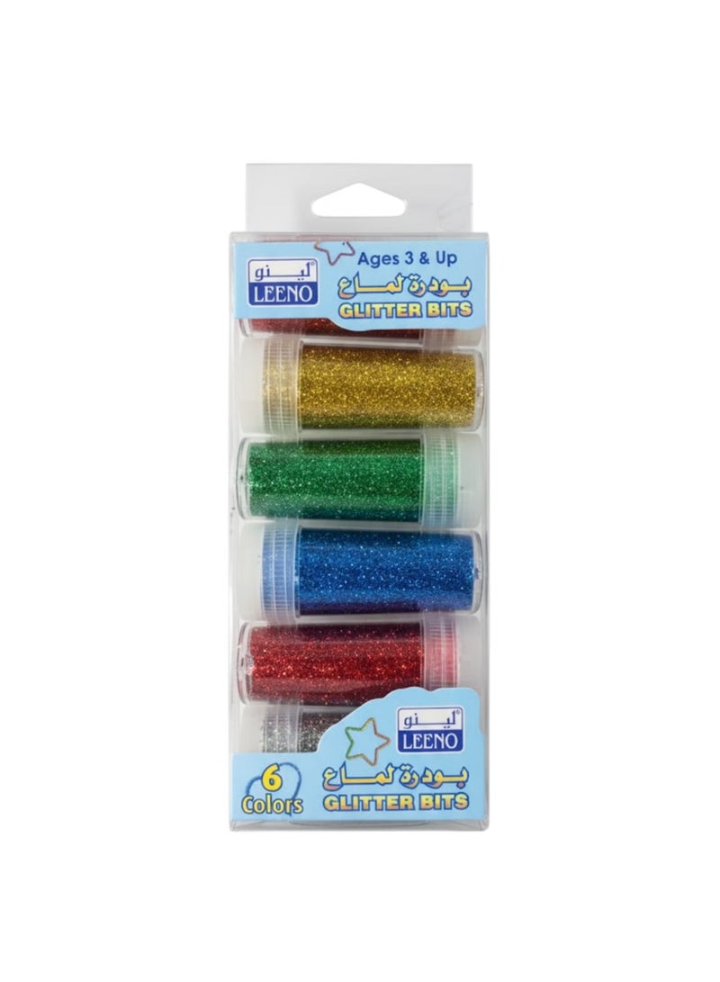 لينو مجموعة عبوات بودرة لماع جليتر مكونة من 6 قطعة متعدد الألوان - Image 2