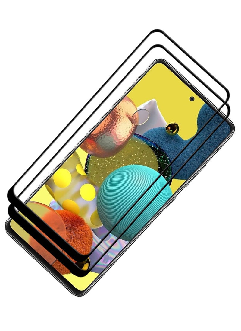 ACLIX 2 Pieces Antistatic ESD Dustproof Premium Quality High Definition Tempered Glass Screen Protector Designed For Samsung Galaxy A51 - Image 1