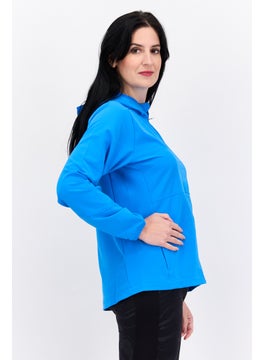 Brooks Women Sportswear Fit Long Sleeve Running Jackets, Blue  - Image 2