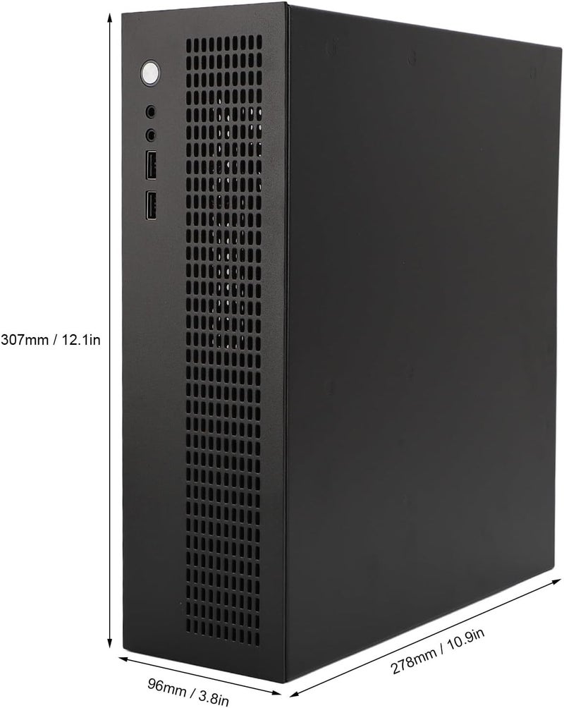 MATX ITX Small PC Case, USB2.0 Interface Cooling Fan Support SSD HDD, Steel Plate Mini Computer Case, Compact Design for Gaming - Image 5