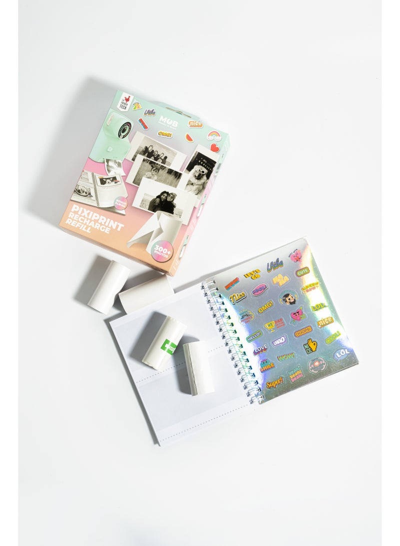 موب عبوات ورق إعادة تعبئة إبداعية من موب،  لفات  كلاسيك +  لفة ملصقات للطابعات المتوافقة - Image 4