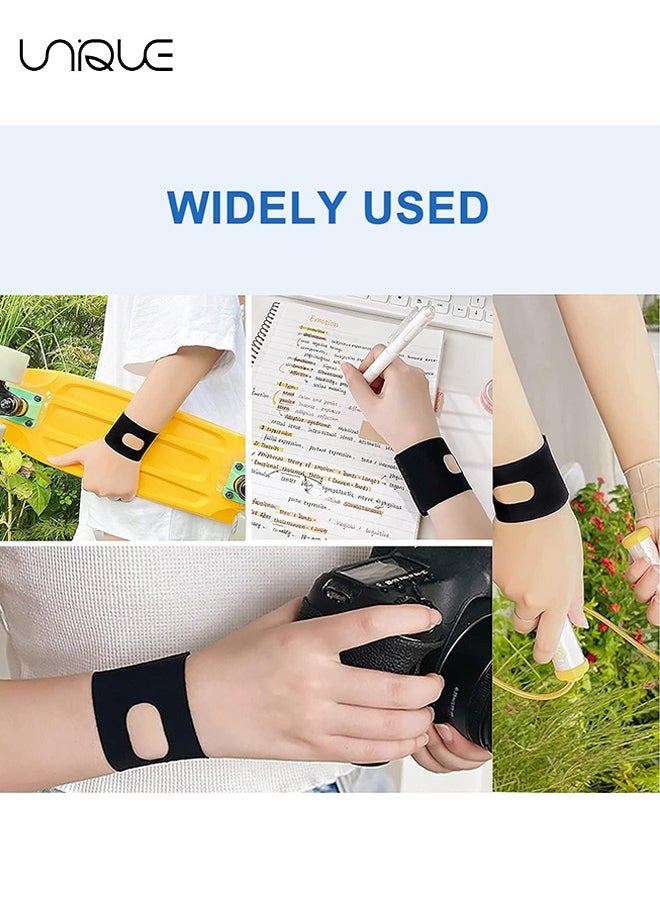 Unique - 2 Pack Wrist Brace for Carpal Tunnel, Ultra Slim Wrist Compression Strap Wrist Support for Pain Relief, Comfortable and Adjustable Wrist Brace for Daily Wear（Black） - Image 1
