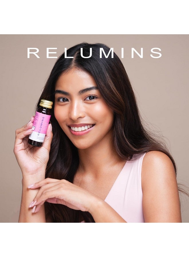 Relumins Glutathione Drink - Helps Promote Brighter, Boosts Skin Collagen Content, Increases Moisture for a Younger Looking Skin - Pomegranate Flavor, 50mL x 20 Gluta Shot Bottles - Image 2