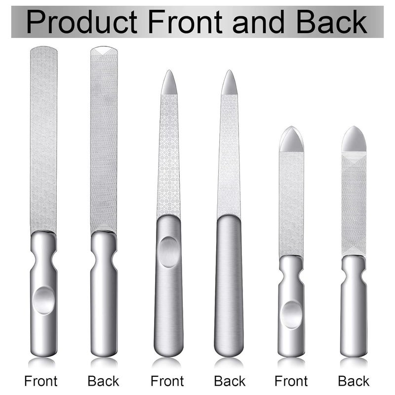 Stainless Steel Nail File with PU Leather Case, Double-Sided Etch - Image 4