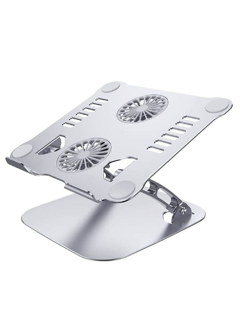 GENNEXT Laptop Cooling Stand with two Fan Computer Laptop Cooler Riser Compatible for 10- 15Inch Notebooks Tablets  - Image 1