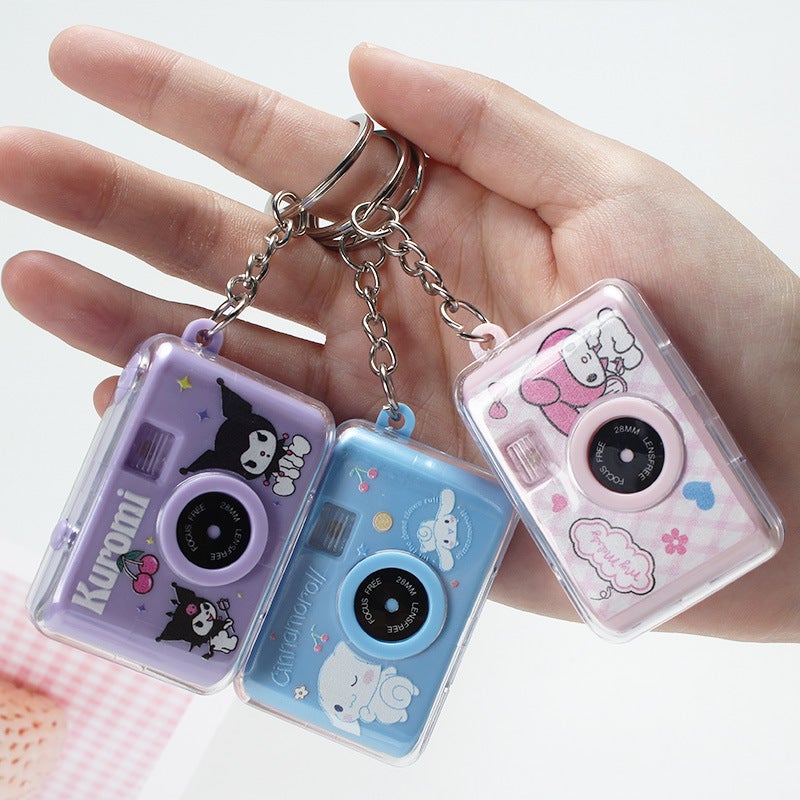Luminous Sanrio Camera Pendant Yugui Dog Luminous Small Camera Keychain Kulomi Meruti Camera Accessories - Image 2