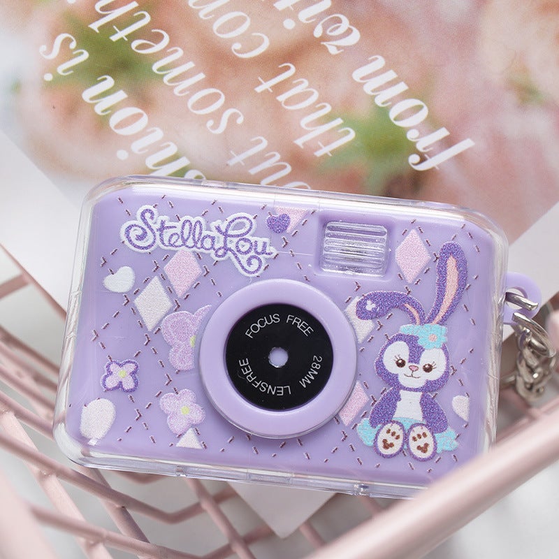 Luminous Sanrio Camera Pendant Yugui Dog Luminous Small Camera Keychain Kulomi Meruti Camera Accessories - Image 1