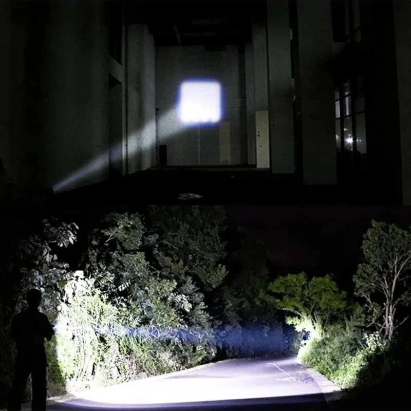 Safestore Emergency Flashlight Ultra Powerful 2500 Lumen 5W Cob LED USB Rechargeable Flashlight Hunting Camping Flashlight Earthquake