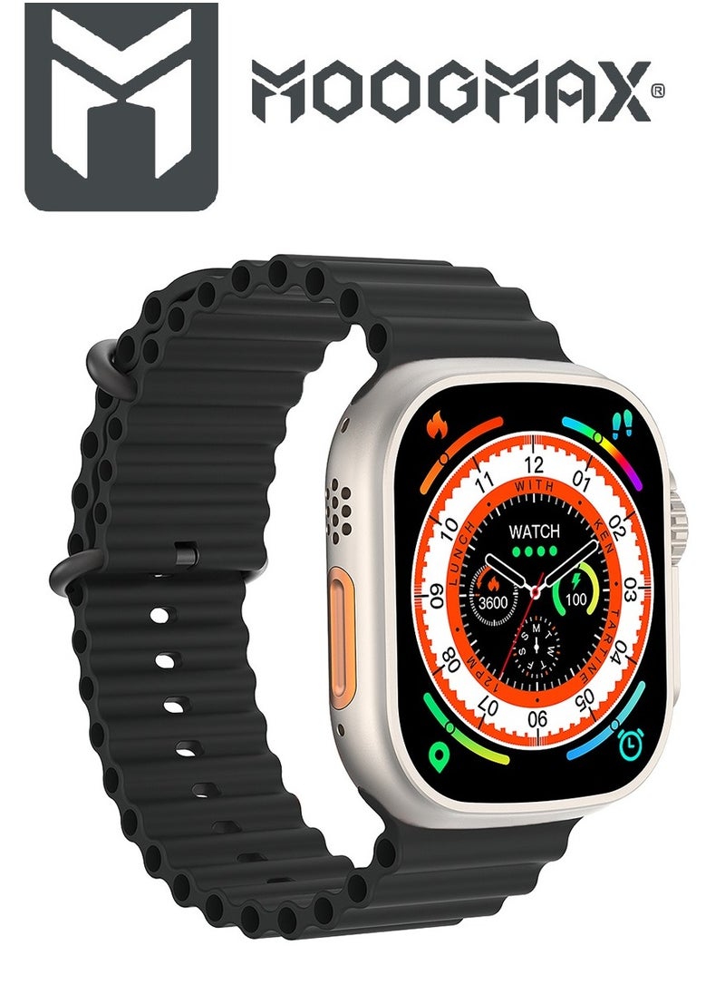 MOOGMAX - The Smart bundle package 2-in-1, Ultra smart watch 49MM Titanium case, works with gestures, all sports modes, heart and sleep measurements, support for NFC. and TWS  Airbuds earphones 4 from Moogmax - Image 1