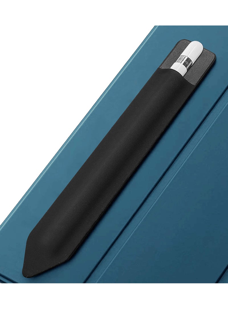 Procases Pencil Holder Sticker For Pencil 1st And 2nd Gen Elastic Stylus Pocket Pouch Adhesive Stylus Pen Sleeve Attached To Case Black - Image 1