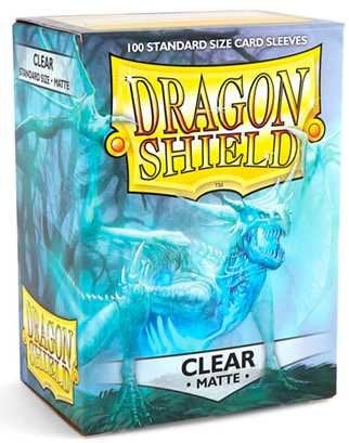 dragon shield دراغون شيلد مات كلير حجم قياسي أكمام بطاقات صندوق عرض [10 عبوات] - Image 2