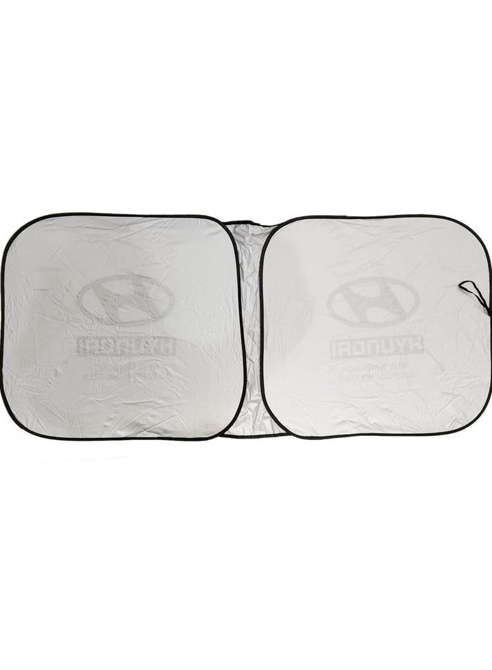 HYUNDAI Car Windshield Sunshade, Car Sunshade UV Rays and Heat Protector Sun Visor Foldable Keep Your Vehicle Cool Blocks UV Rays - Image 3