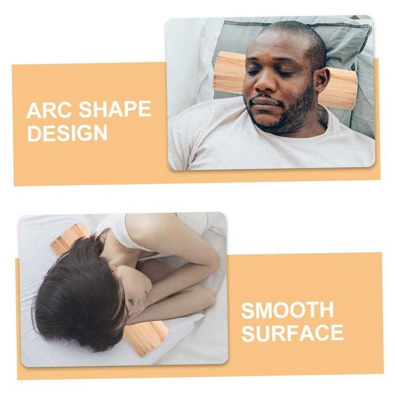 Solid Wooden Pillow for Neck and Shoulder Support Cervical Pillow Pain Relief Sauna Relaxation - Image 5