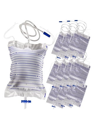 10 Pack of 2000mL Urinary Drainage Bags with Anti-Reflux Valve and Easy Drain Switch - Ideal for Home and Hospital Use, Health Aids for Effective Urine Management. - pzsku/Z4B19A92F4B6AF1EC3A48Z/45/_/1723030789/5d098db4-ca8f-41cc-a1a8-ef26444182df
