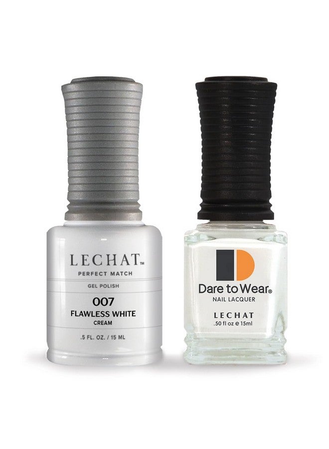 Lechat Perfect Match Gel Polish Flawless White White With Cream Finish (0.5 Ounce) Easy Application Soak Off Formula - Image 1