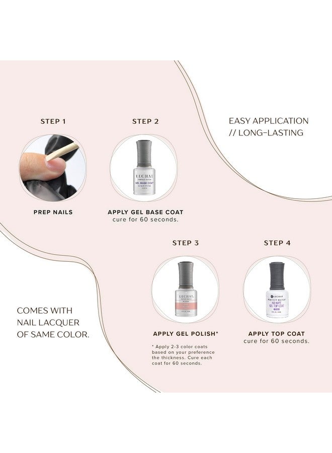 Lechat Perfect Match Gel Polish Flawless White White With Cream Finish (0.5 Ounce) Easy Application Soak Off Formula - Image 3