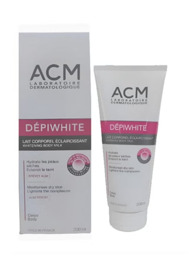 ACM Laboratoire dermatologique DÉPIWHITE Whitening Body Milk Moisturises Dry Skin 200ml  - Image 3