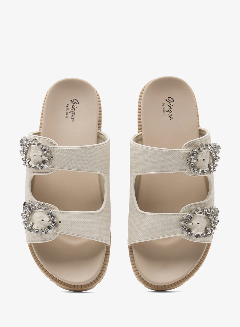 جينجر صنادل مسطحة - Image 4