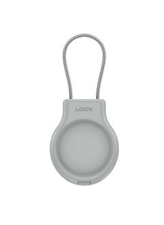 Generic For Apple AirTag Protective Case For Apple Tracker PC Security Lock Anti-lost Hanging Buckle Tracker Protective Case-Color:Gray-Applicable Models:Suitable For Airtag Locator  - Image 1