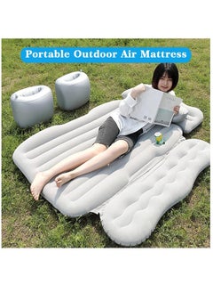 Arabest Car Air Mattress Thickened Inflatable Mattress SUV Trunk Back Seat Car Air Bed with Air-Pump Extended Couch Two Pillows Piers Portable Camping Travel Sleeping Cushion Pad for Home Outdoor Hiking Trip  - Image 2