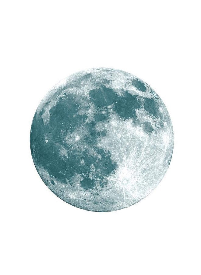 يويران ملصقات حائط Yuyeran Glow Moon ملصقات مضيئة على شكل قمر تتوهج في الظلام لتزيين غرفة الأطفال - Image 1