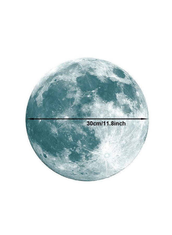 يويران ملصقات حائط Yuyeran Glow Moon ملصقات مضيئة على شكل قمر تتوهج في الظلام لتزيين غرفة الأطفال - Image 4