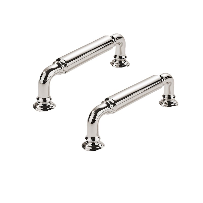 CABDM 10 Pack 3 Inch Hole Center Vibrant Polished Nickel Cabinet pulls HeavyDuty Solid Cabinet Handle Hardware Suitable for cabinets Dressers Kitchens and Bathroom cabinets - Image 2