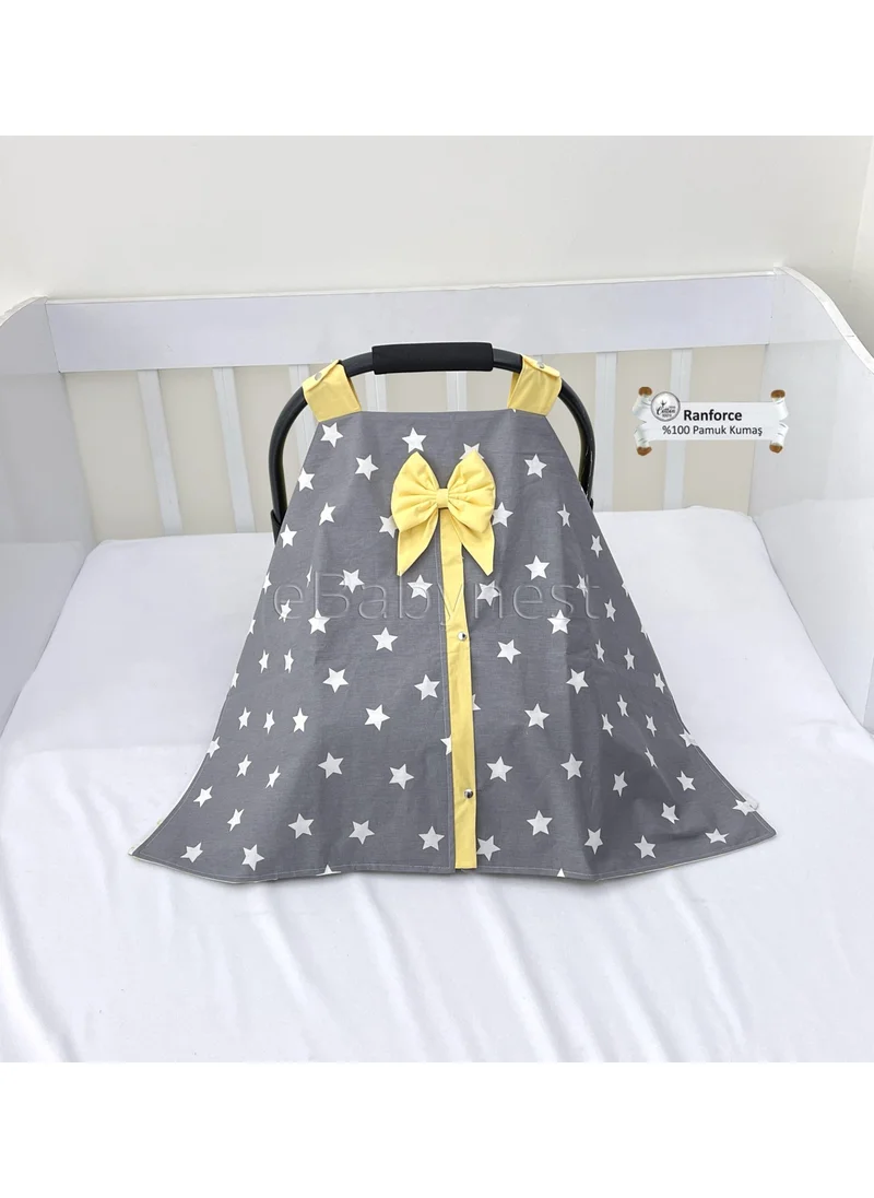 Ebabynest Big Star Series Gray Yellow Stroller Cover