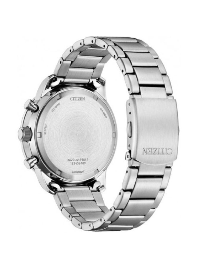 سيتيزن Eco‑Drive Chronograph CA4500‑91X, 44 mm Green Dial, Stainless Steel Case & Bracelet, 100 m WR - Image 3