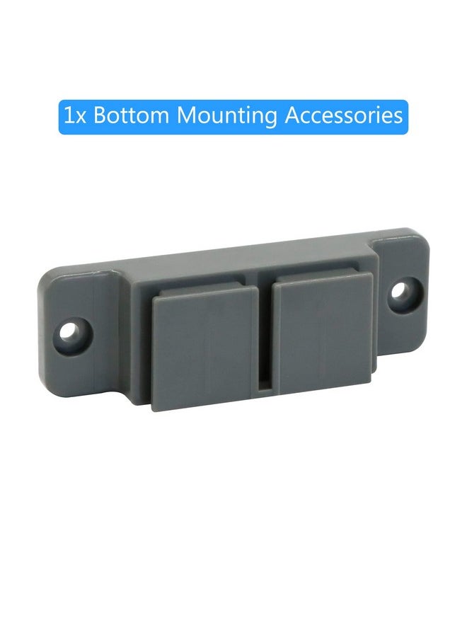 BETERTEK Retractable Baby Gate Replacement Parts (Gray) Drilling Installation Retractable Gates for Dogs Replacement Hardware Full Set Mesh Baby Gate Hardware Kit Compatible BETERTEK Retractable Gates  - Image 2
