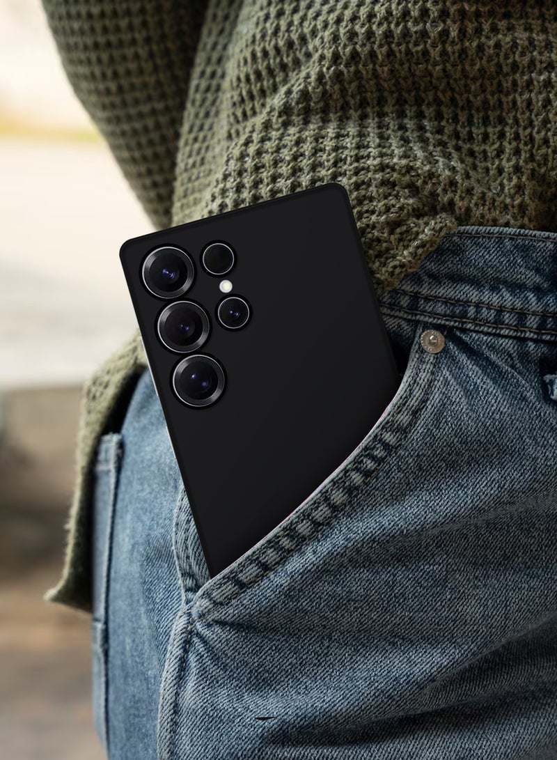 CATANES 2Packs Case for Galaxy S25 Ultra Air Skin Case All Around Full Protection Ultra Slim 0.3mm Thickness 4g Feather Weight with 3D Screen Protector - Black - Image 4