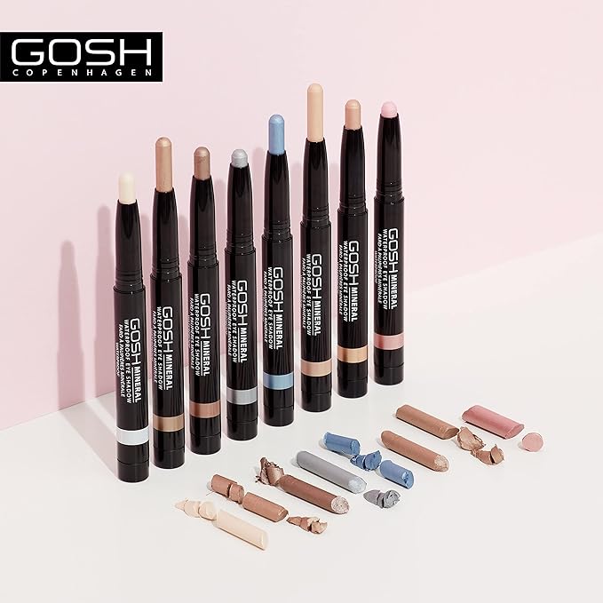 GOSH Mineral Waterproof Eye Shadow I rotating eye shadow pencil with creamy texture for easy application and intense colour result I waterproof longlasting and perfume free I 013 Olive Green - Image 5
