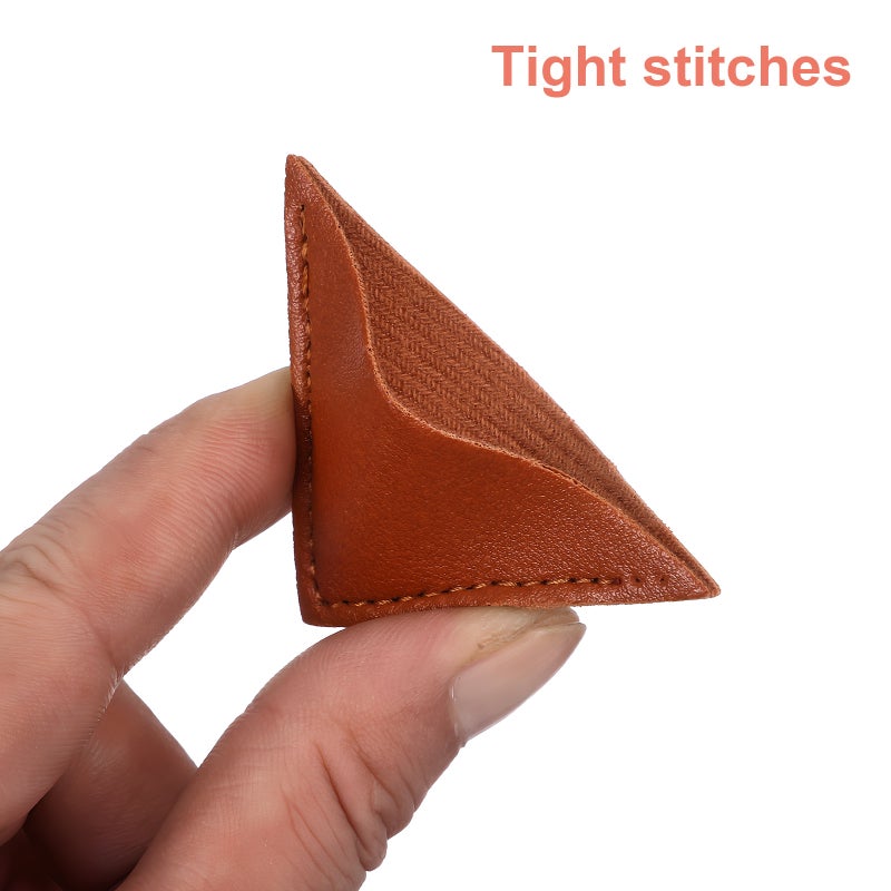 12pcs Corner Page Bookmarks Leather Bookmarks Heart Shape Bookmarks Novelty Triangle Bookmarks - Image 2