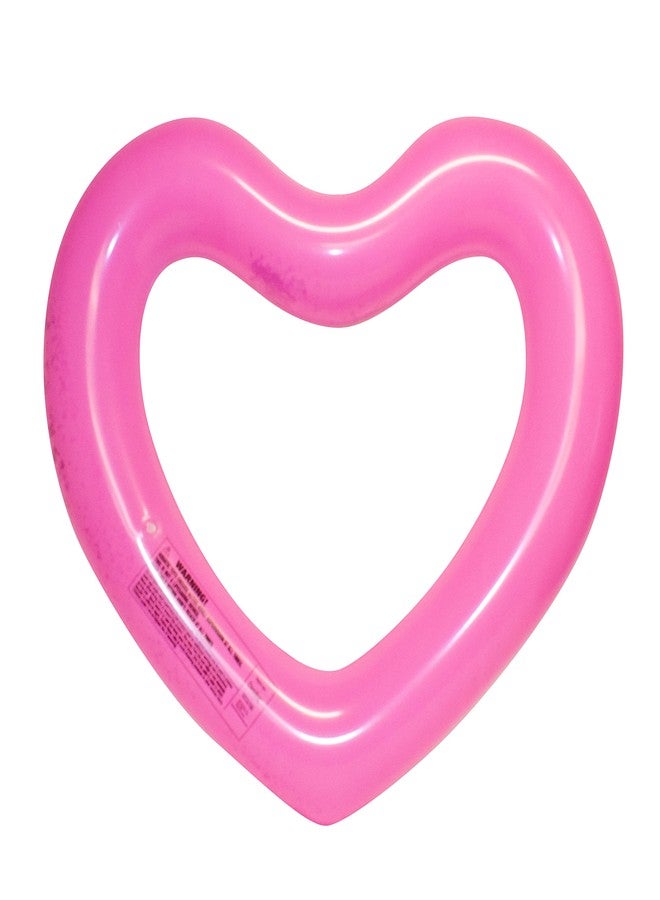 CocoNut Float Pink Glitter Heart Pool Float - Inflatable Pool Ring - Durable Long Lasting Lounge Tube and Water Toy - Fun Decoration for Parties, Events - Ages 8+ Years - Image 4