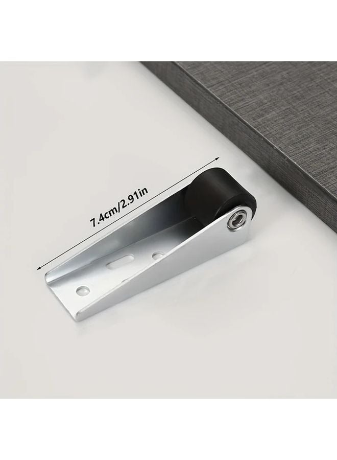 4 Sets Furniture Sliding Door Track Pulleys Silent Vertical Moving Bearing Universal Support - Image 3