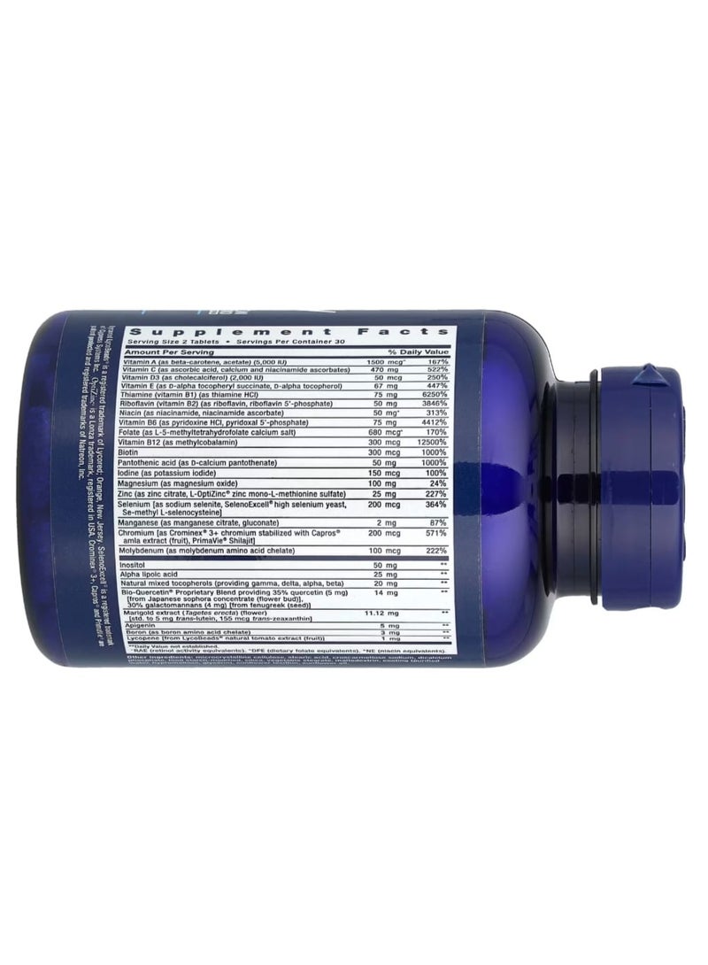 لايف إكستنشن 60 قرصًا من الفيتامينات المتعددة، تناولها مرتين يوميًا - Image 2