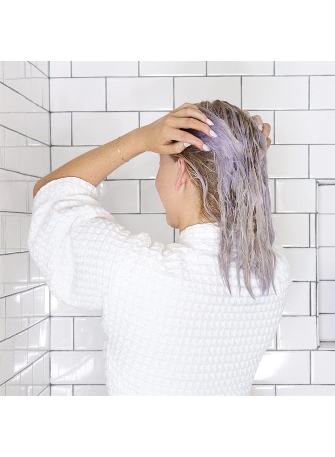 JOICO شامبو توازن اللون الأرجواني | للشعر الأشقر البارد والشعر الرمادي | القضاء على درجات اللون الأصفر النحاسي | تعزيز حيوية اللون واللمعان | حماية من الأشعة فوق البنفسجية | مع زيت ثمر الورد ومستخلص الشاي الأخضر | 33.8 أونصة سائلة - Image 5