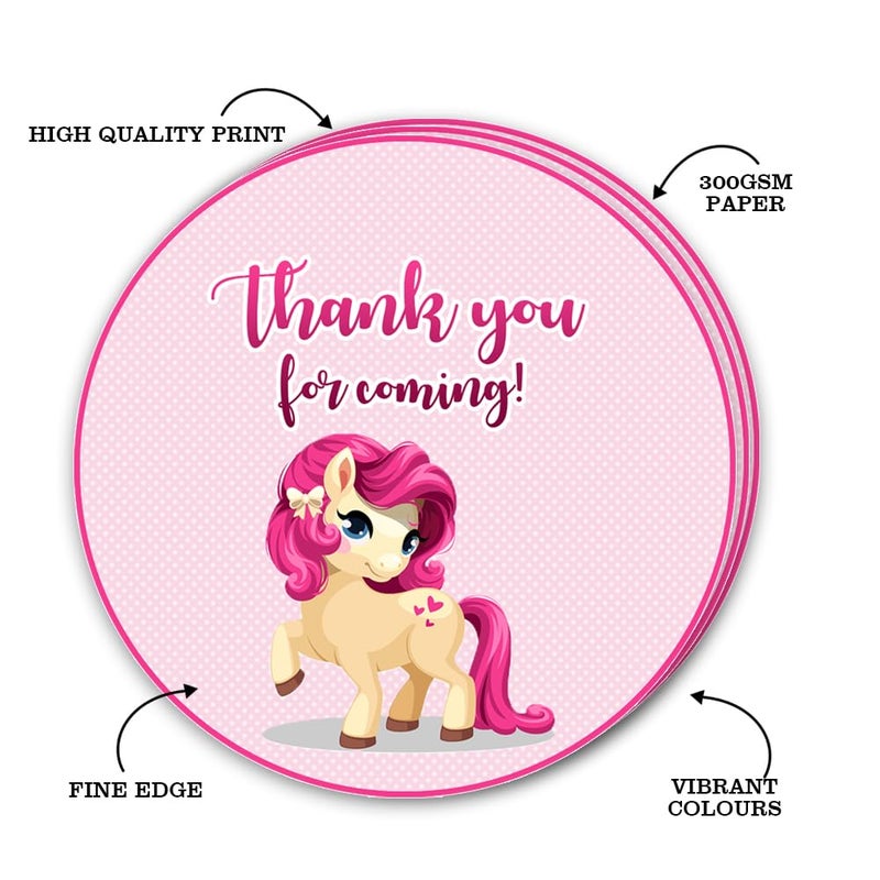 Suruchi Strokes Unicorn Theme Birthday Party Decoration | Banner | Hangings | Frill | Poster | Cake Topper | Gifts Tags | Combo | Eye Mask | Props (Return Gift Tag) - Image 4
