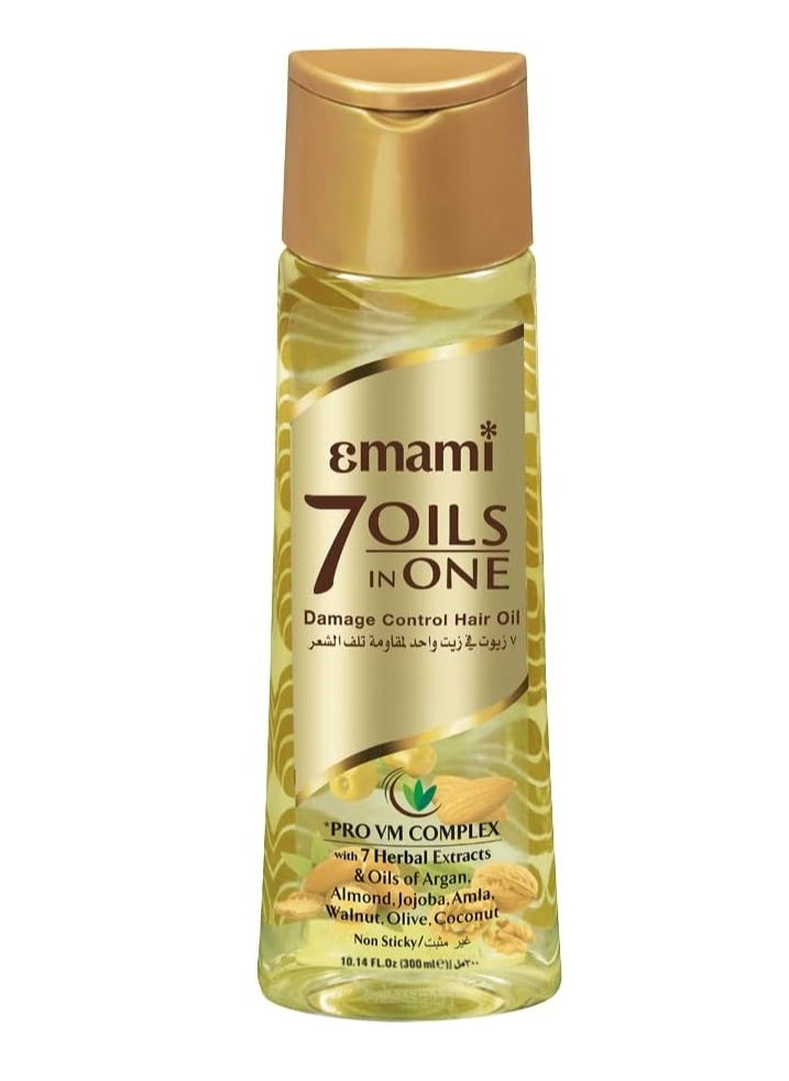 emami Emami 7 Oils In One Non Sticky Damage Control Hair Oil, 300 ML  - Image 1